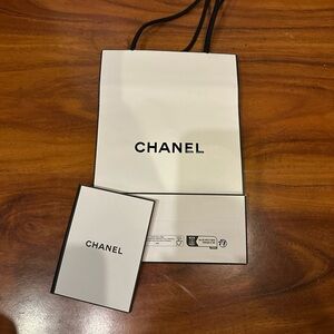 Chanel White Gift Bag with Card
